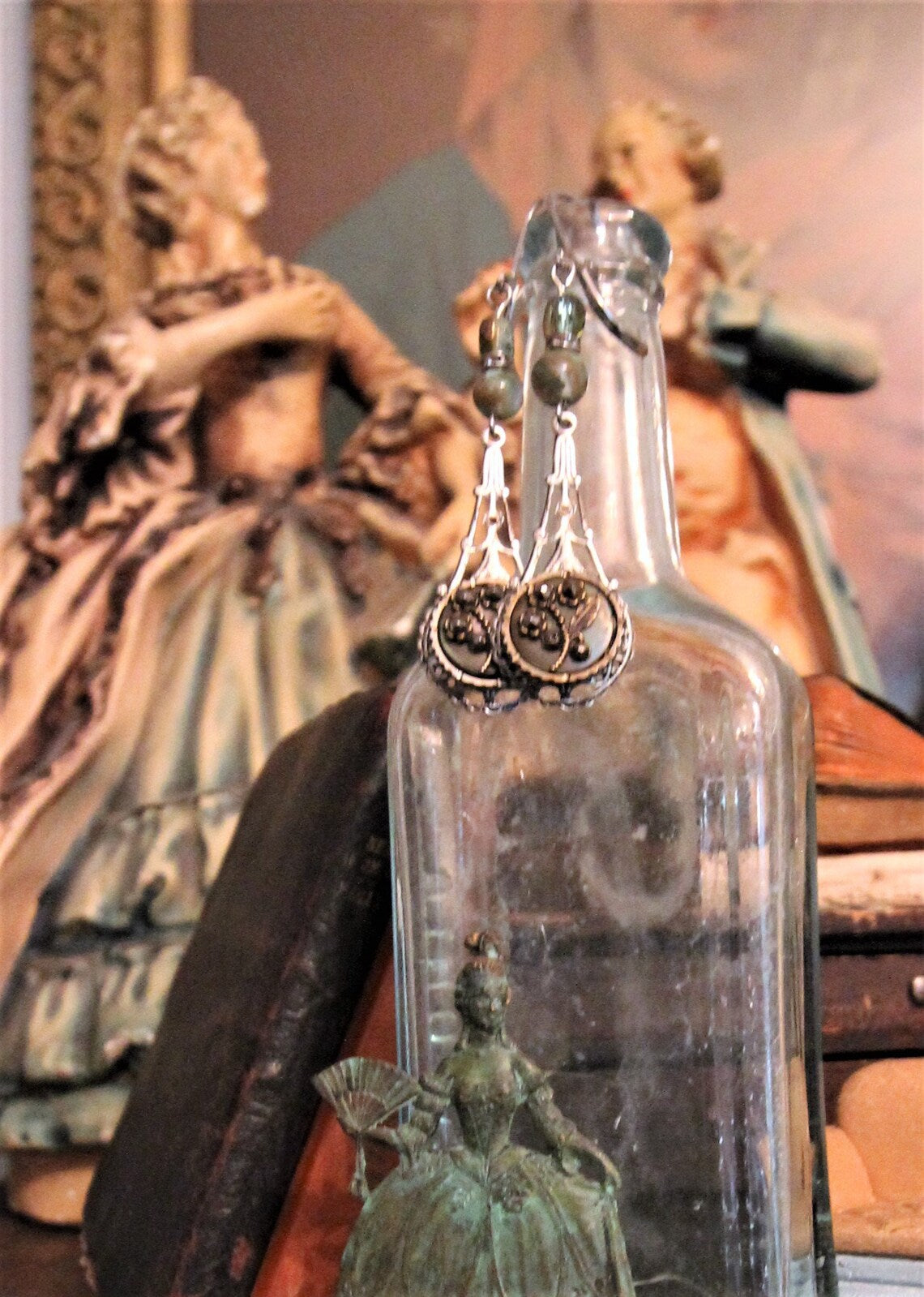 Victorian Assemblage Earrings {One of a Kind}