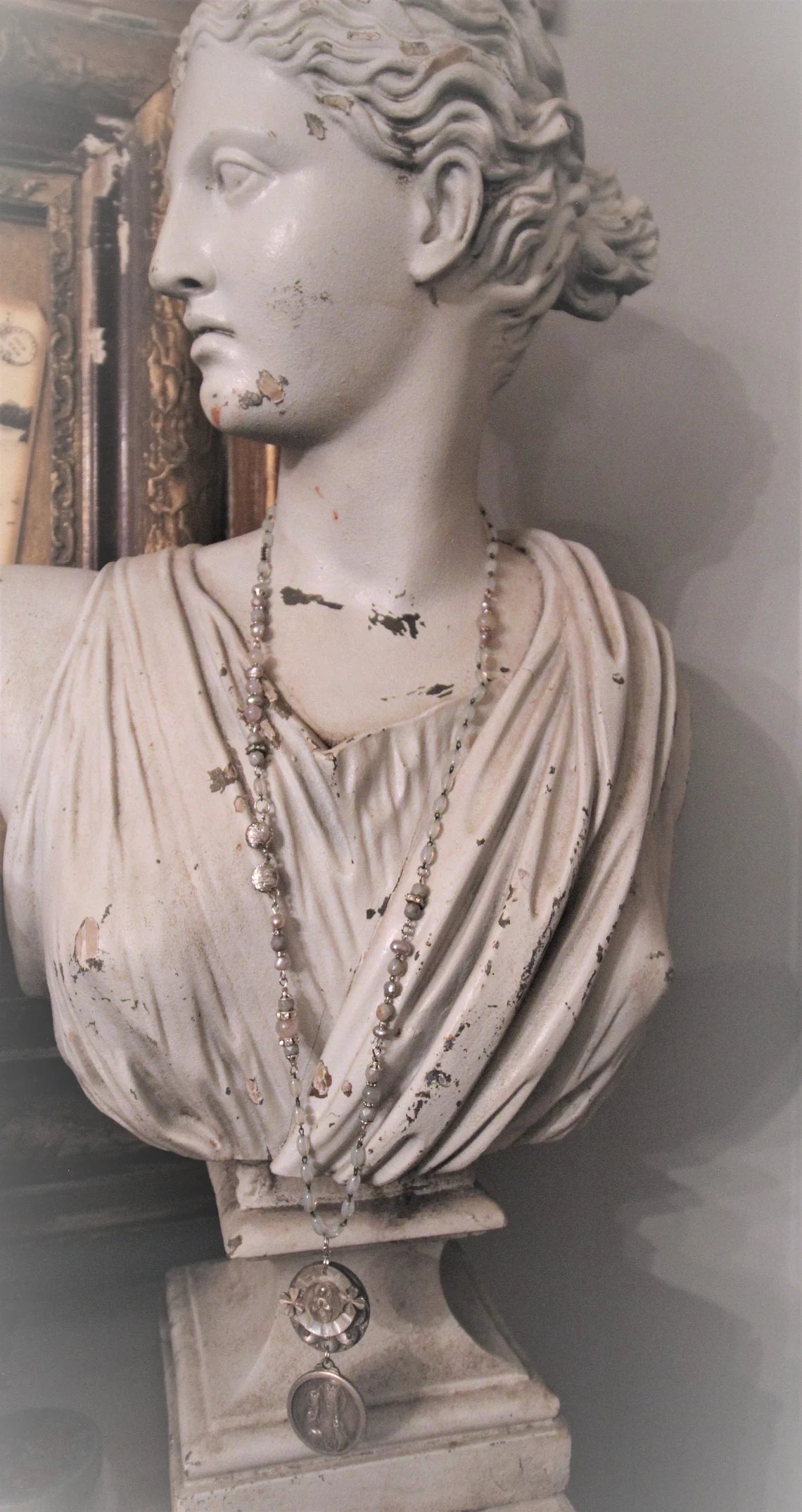Baroque Assemblage Rosary Necklace {One of a Kind}