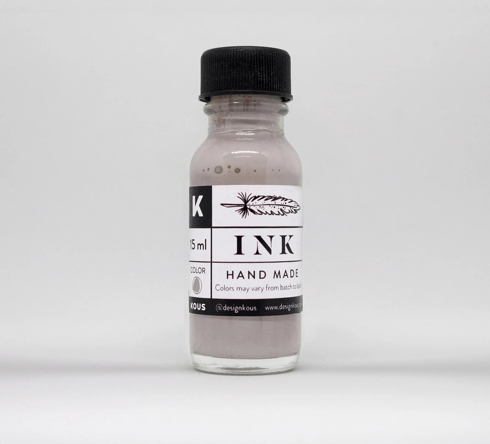 Kous Handmade Taupe Calligraphy Ink