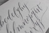 Kous Handmade Taupe Calligraphy Ink