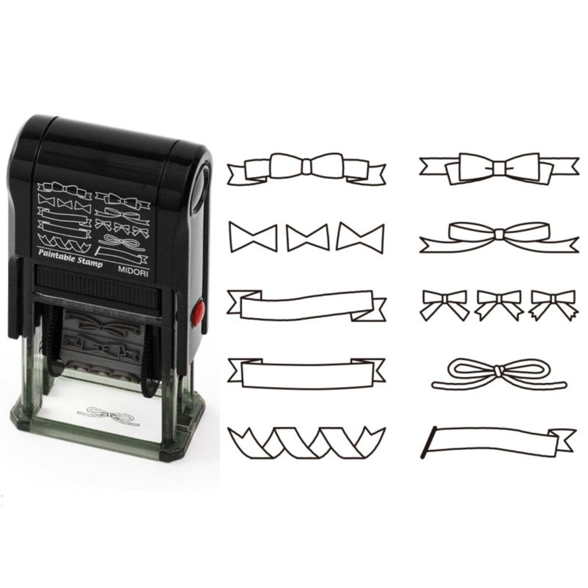 Ribbon Design Rotating Paintable Stamp
