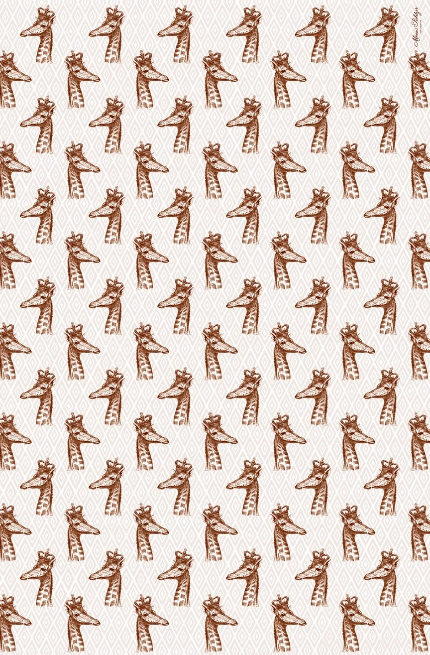 Royal Giraffe Wrapping Paper