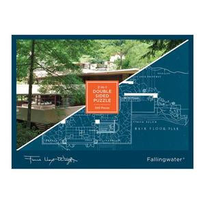 Frank Lloyd Wright’s Fallingwater Double-Sided Puzzle {500 pieces}