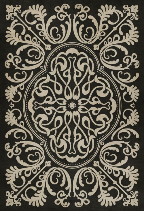 Vintage Vinyl® Floorcloth | Blackjack {38x56}