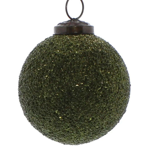 Crystalized Glass Ornament | Assorted Colors {multiple sizes}