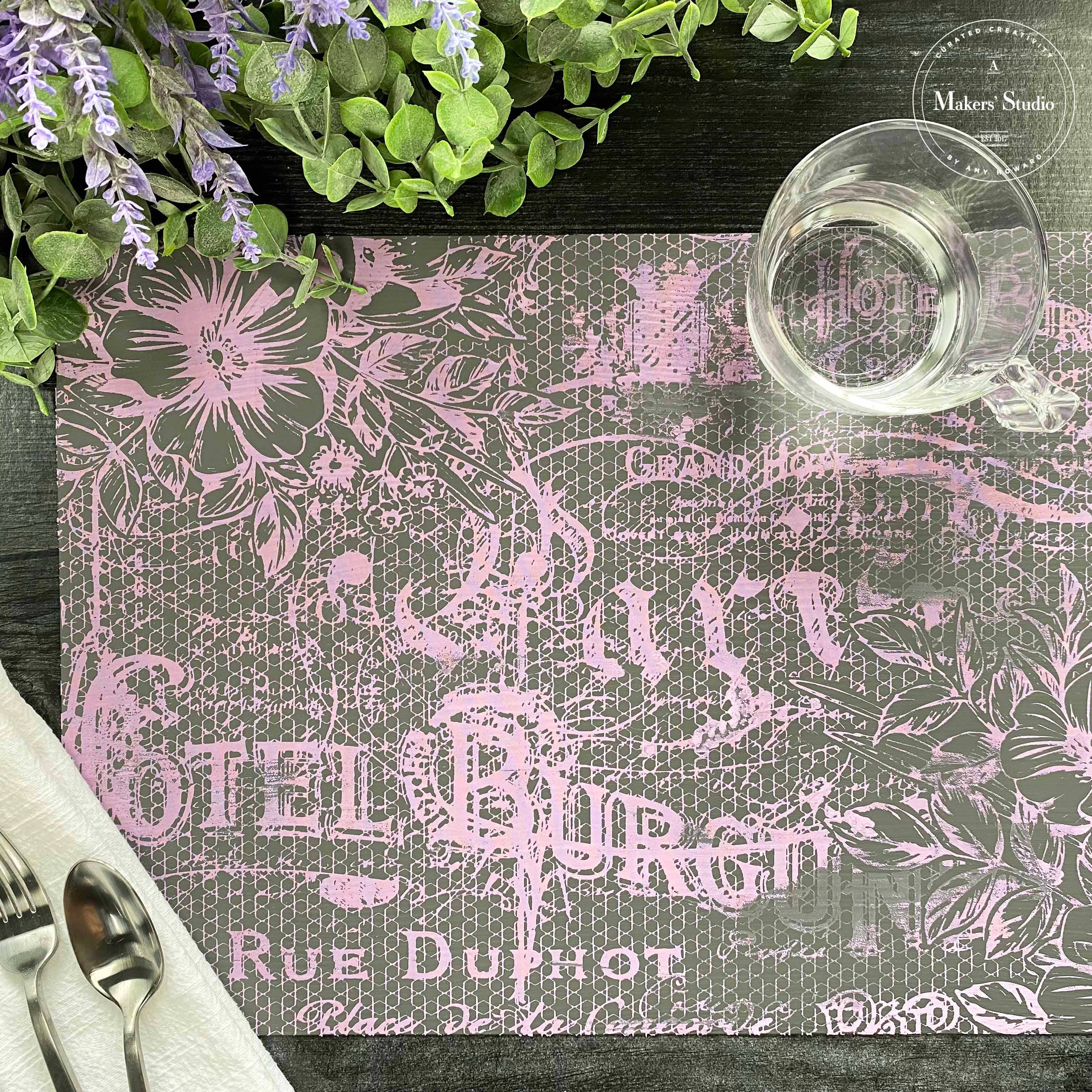 Mesh Stencil | Rue Duphot {18” x 12”}
