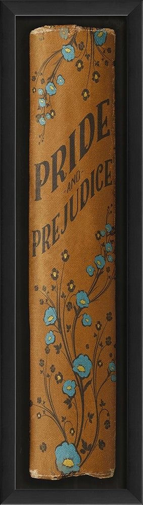 Framed 25” Book Spine Art | Pride & Prejudice