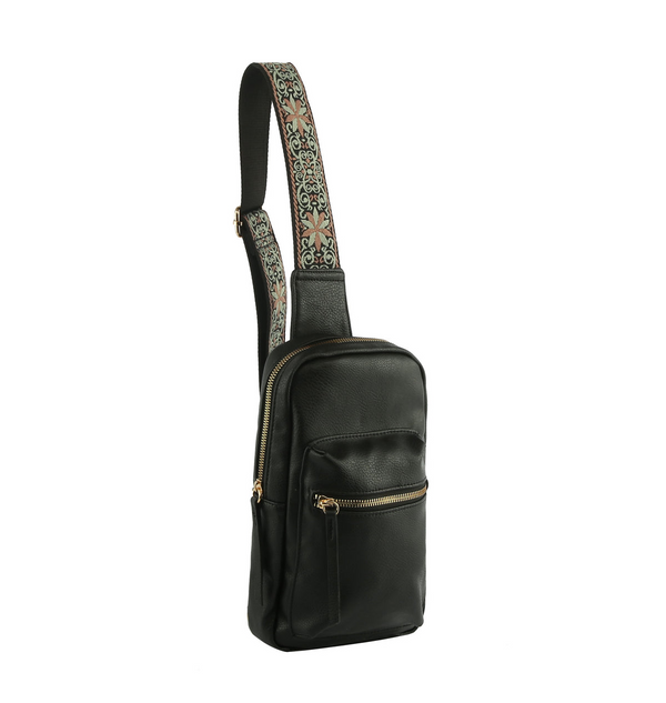 Sac à bandoulière pour sangle de guitare {plusieurs couleurs}