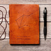 Journaux en cuir faits à la main {5x7} | Collection Zodiaque