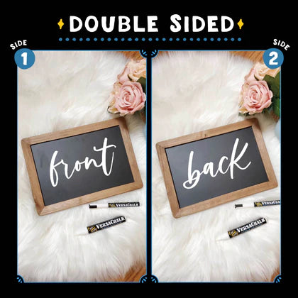 Rustic Wood Framed Chalkboard {10” X 14”}
