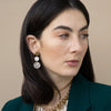 Multi-Finish 3-Coin Drop Earrings