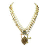 Signature 6-Strand Crystal Cross Medallion Necklace