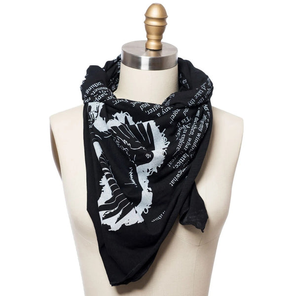 Lightweight Literary Scarf | The Raven