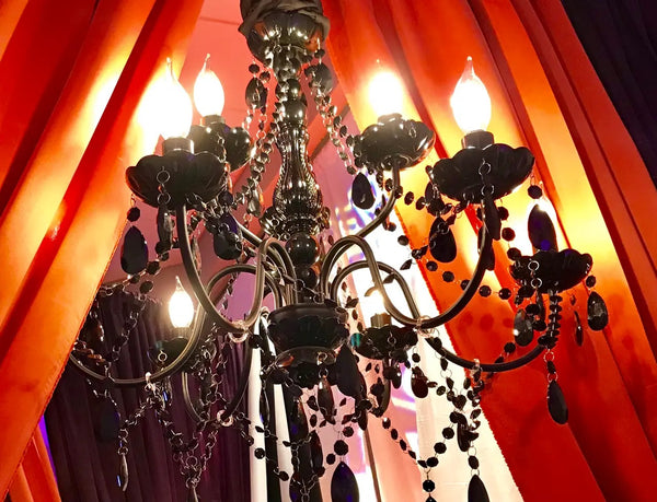 {COMMANDE SPÉCIALE} Lustre enfichable | 9 lumières | Noir
