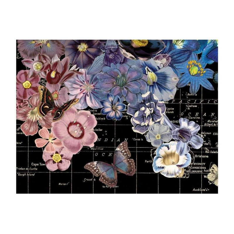 Customizable Notecard Set | Map of the World