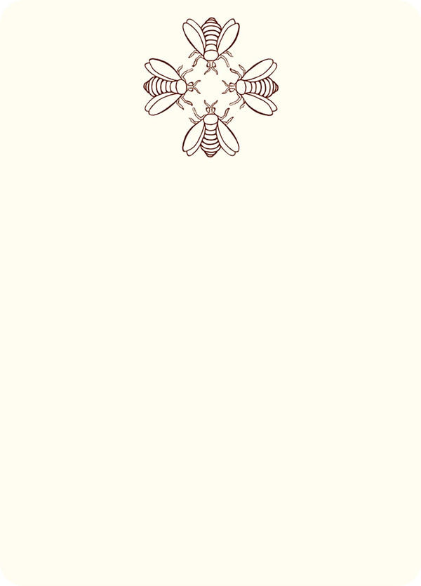 /OOS/ Cartes de notes du Quatuor d’abeilles {A6} | Paquet de 10