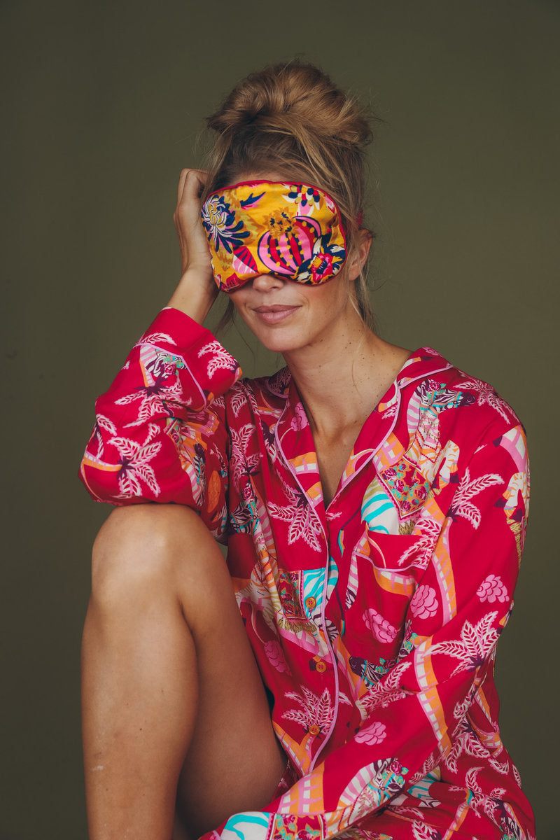 Silk Fantasy Floral Eye Mask