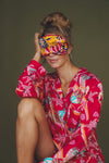 Silk Fantasy Floral Eye Mask