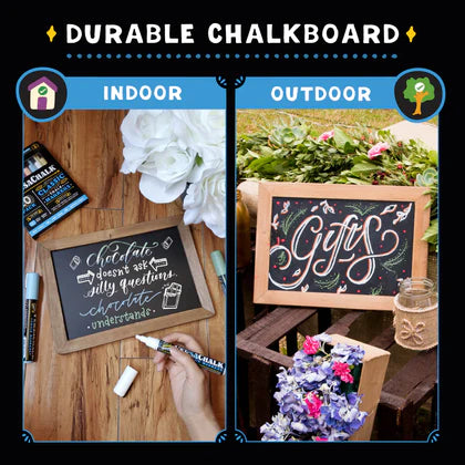 Rustic Wood Framed Chalkboard {10” X 14”}