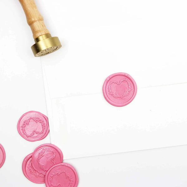 Heart Wreath Wax Seal Stamp