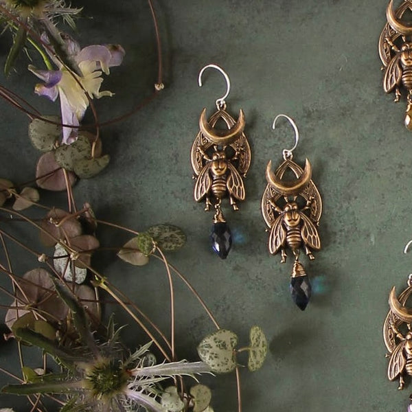 Hedge Bee Drop Earrings