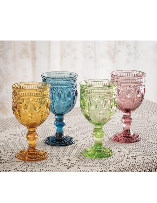 Jeweled Palette Goblets {set of 4}