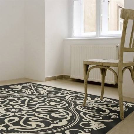 Vintage Vinyl® Floorcloth | Blackjack {38x56}