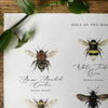 Abeilles du monde aquarelle Art Print