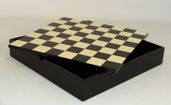 Black & Maple Veneer |  Chess Board + Chest