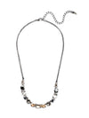 Collier de tennis demi-ligne Tansy | Ombre dorée