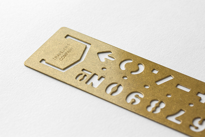 Marque-page de modèle de numéro en laiton de Traveler's Company