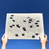 Letterpress Travel Map {multiple styles}