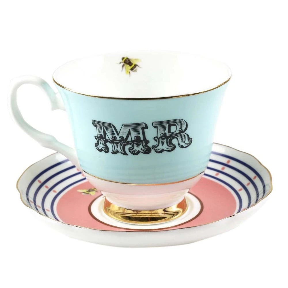 Mr. and/or Mrs. Cup & Saucer Set