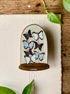 Victorian Butterfly Dome Enamel Pin