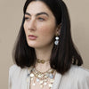 Multi-Finish 3-Coin Drop Earrings