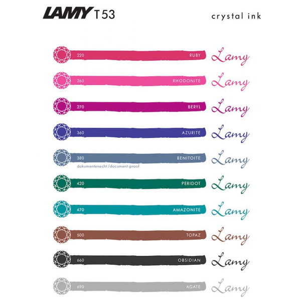 Encre Lamy Crystal {plusieurs couleurs}