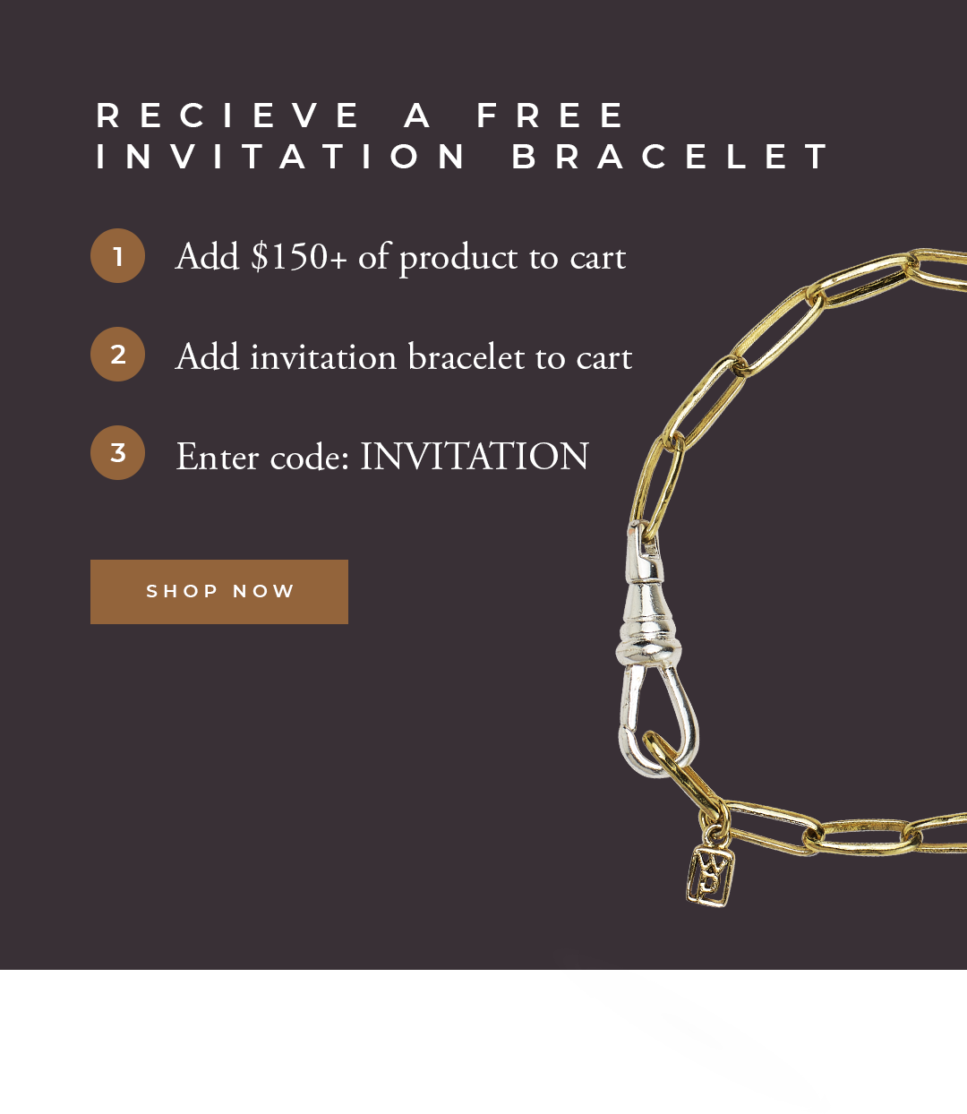 Le bracelet d'invitation