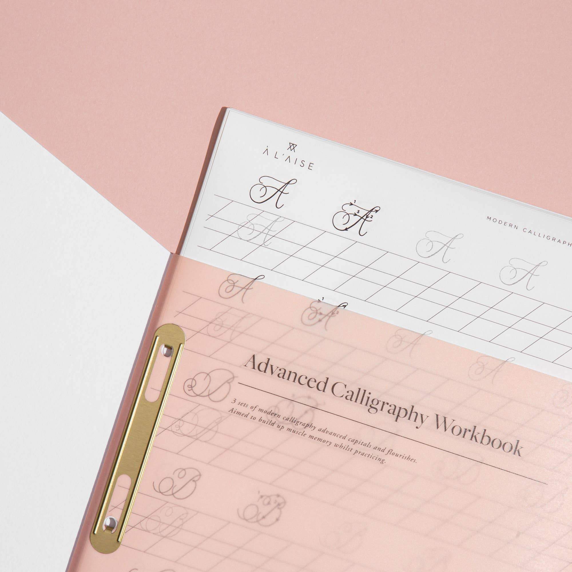Cahiers d'exercices de calligraphie moderne {options multiples}