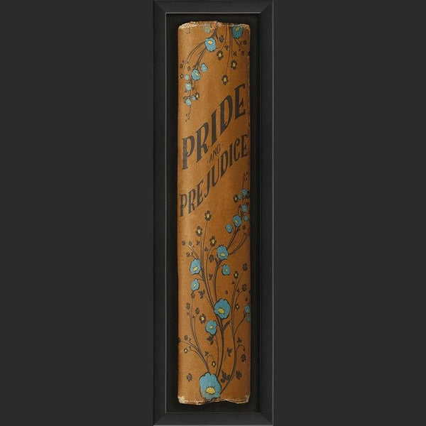 Framed 25” Book Spine Art | Pride & Prejudice