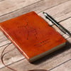 Journaux en cuir faits à la main {5x7} | Collection Zodiaque