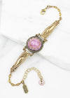 Empyrean Bracelet | Vintage West German Pink Moonglow Glass