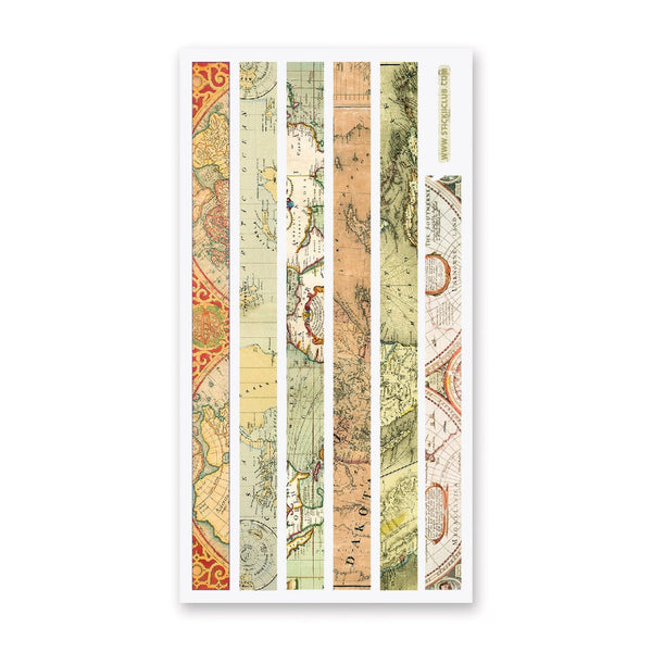 Feuille d’autocollants Stickii de la carte du monde