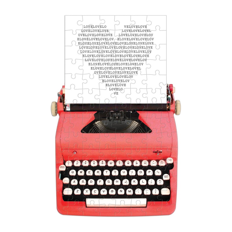 Mini Shaped Puzzle | Just My Type | Vintage Typewriter {100 Piece}