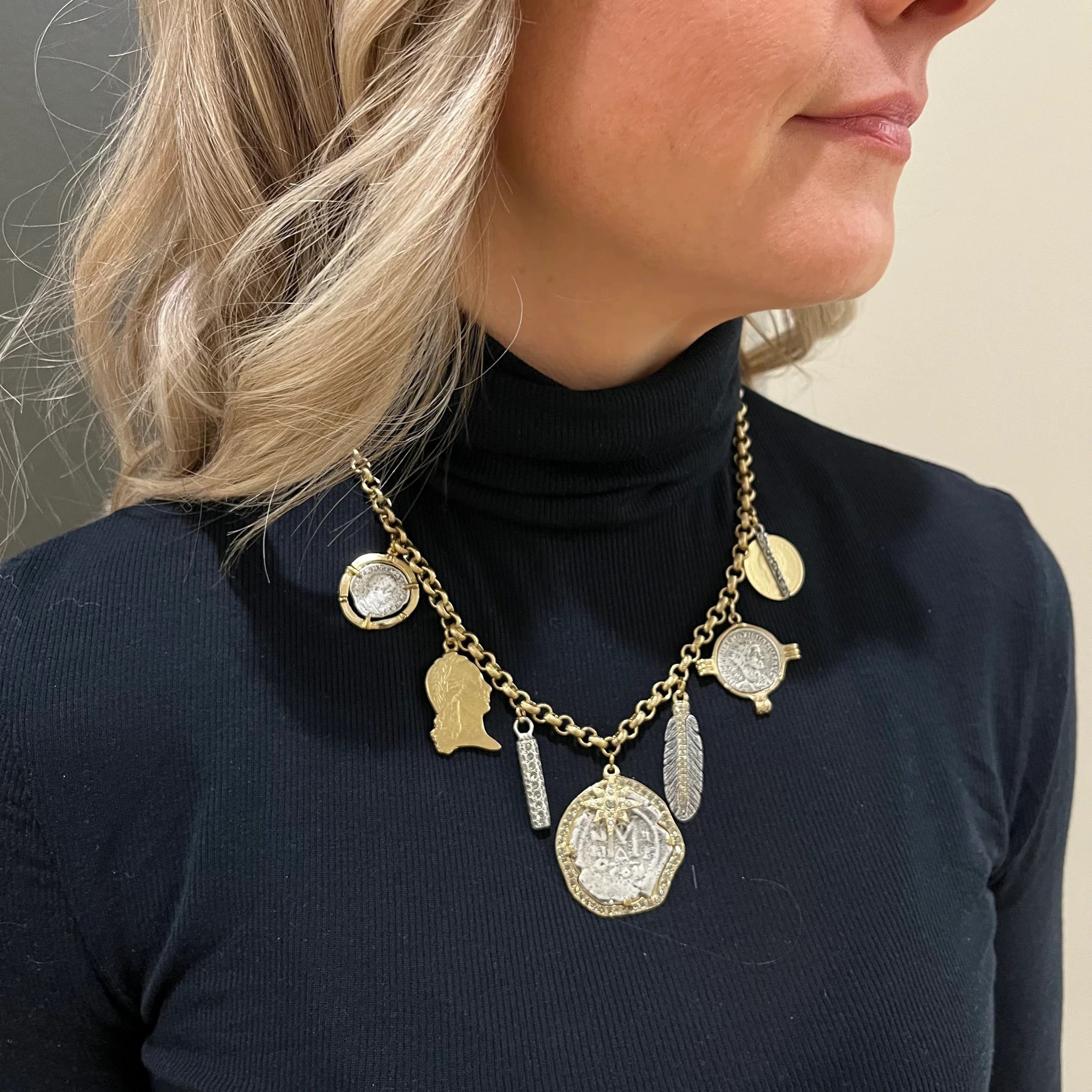 Gold Allure Charm Necklace