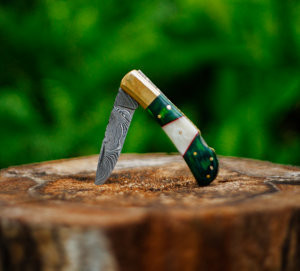 Damascus Folder Pocket Knife {local artisan}