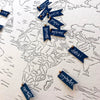 Letterpress Travel Map {multiple styles}