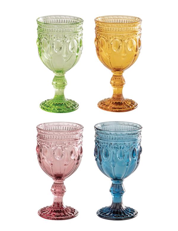 Jeweled Palette Goblets {set of 4}