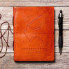 Journaux en cuir faits à la main {5x7} | Collection Zodiaque