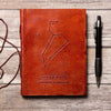 Journaux en cuir faits à la main {5x7} | Collection Zodiaque