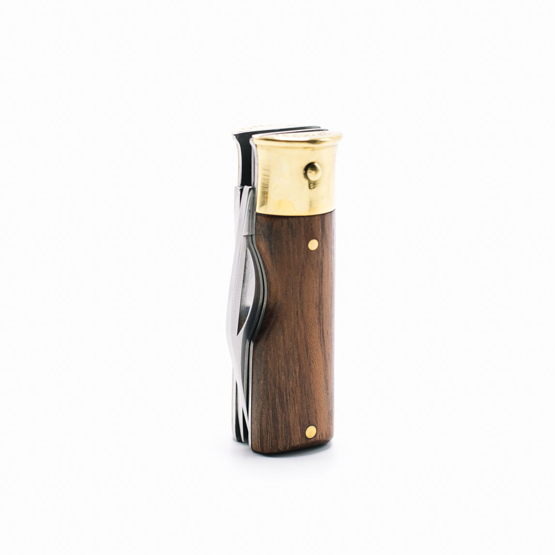 Shotgun Shell Knife | Brass and Mahogany